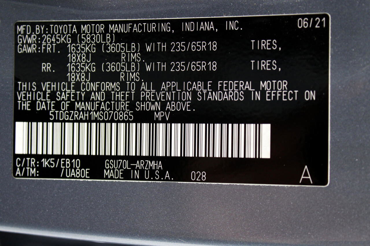 Used 2021 Toyota Highlander XLE image 96