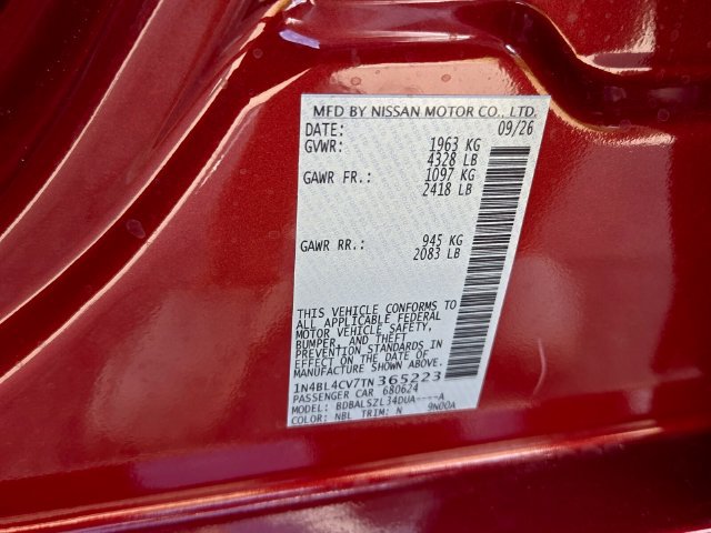 New 2026 Nissan Altima 2.5 SR FWD image 19