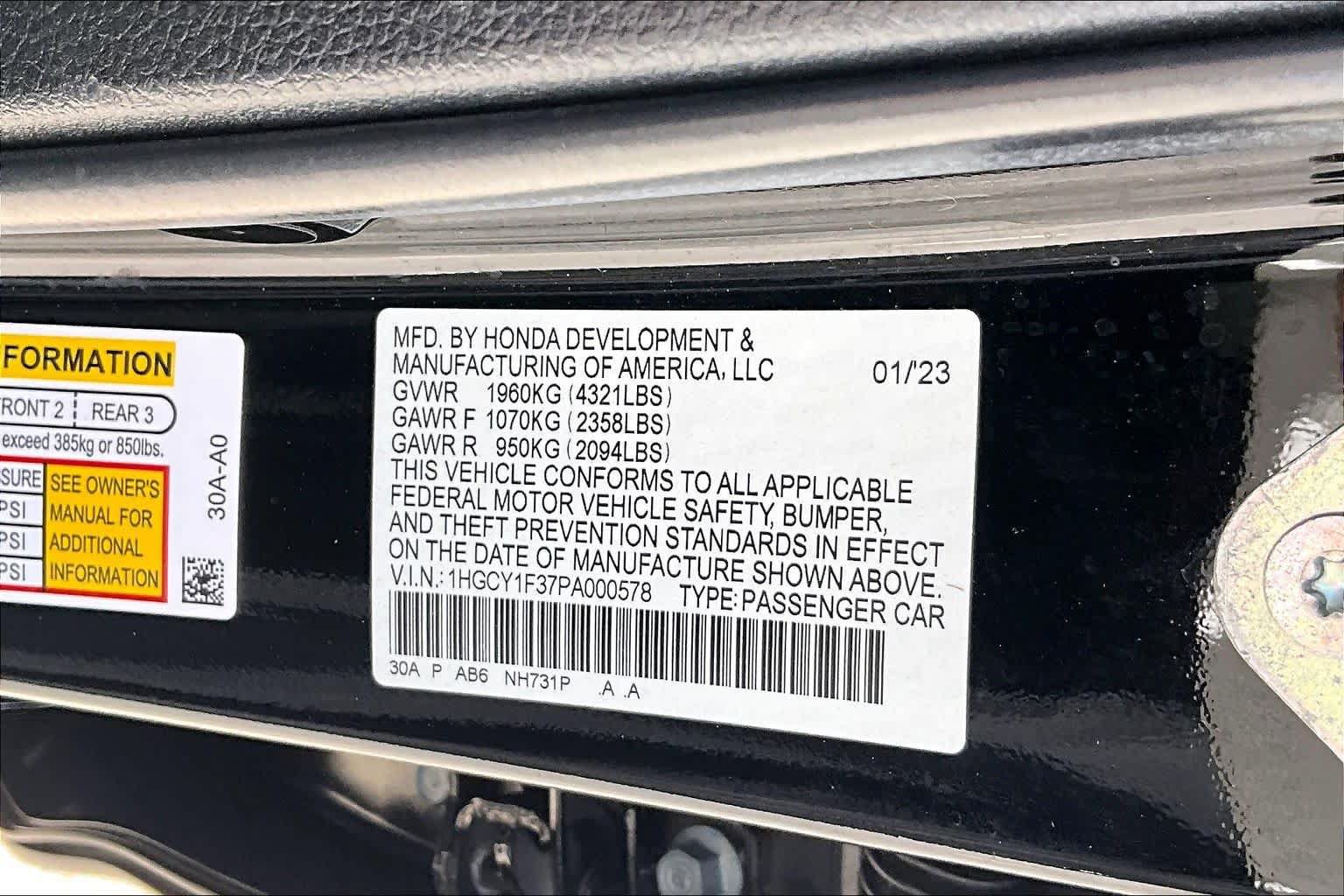 Used 2023 Honda Accord EX image 32