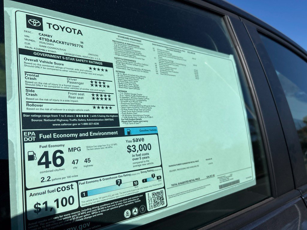 New 2026 Toyota Camry SE w/ Convenience Package FWD image 30