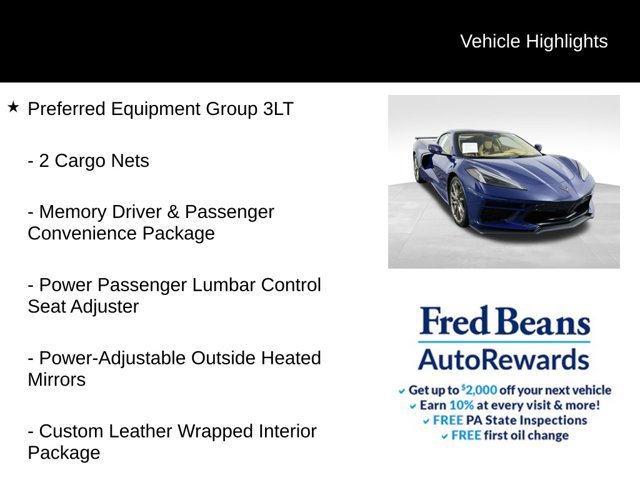 Used 2025 Chevrolet Corvette Stingray Premium Cpe w/ Z51 Performance Package RWD image 10