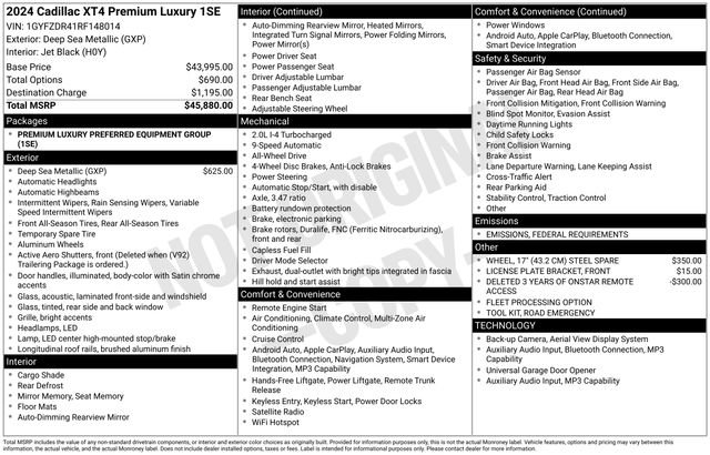 Used 2024 Cadillac XT4 Premium Luxury image 37