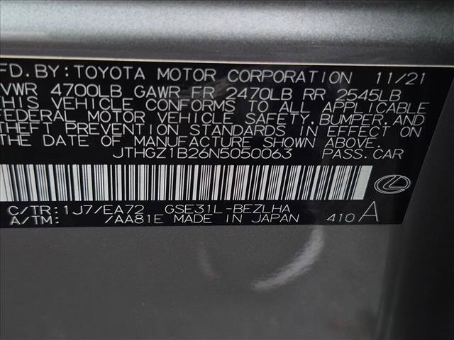 Used 2022 Lexus IS 350 F Sport w/ Accessory Package 2 RWD image 15
