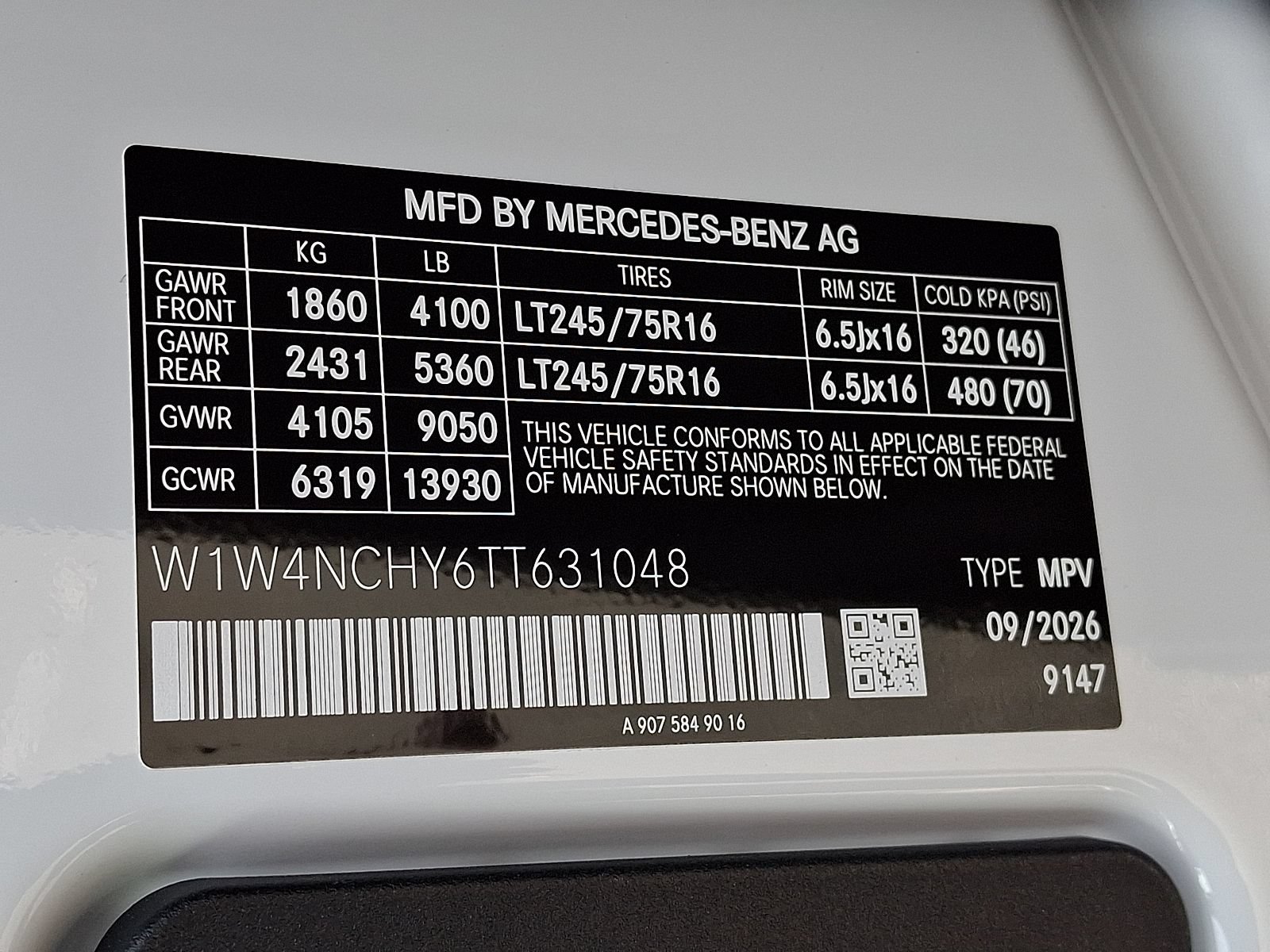 New 2026 Mercedes-Benz Sprinter 2500 image 10