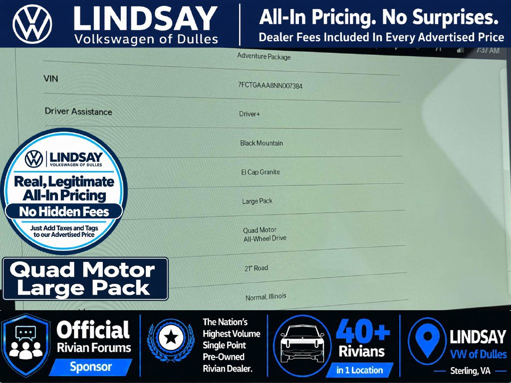 Used 2022 Rivian R1T Adventure AWD/4WD image 24