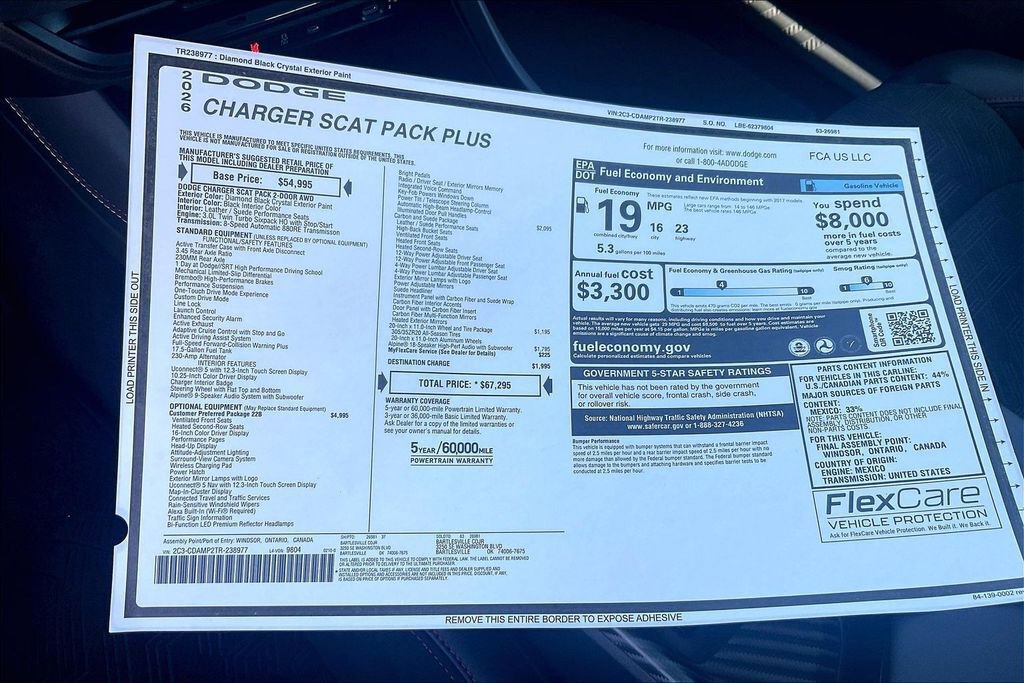New 2026 Dodge Charger Scat Pack AWD/4WD image 14