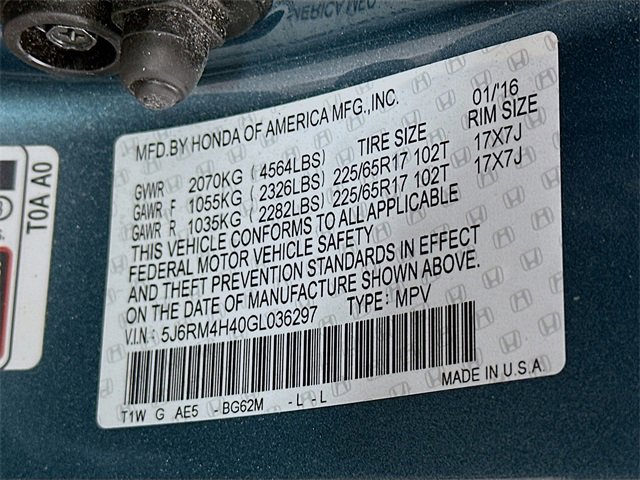 Used 2016 Honda CR-V SE image 30