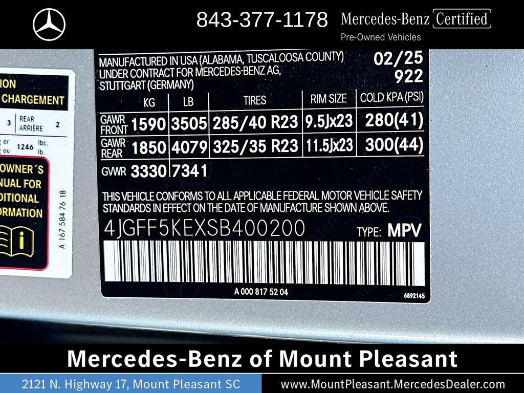 Certified 2025 Mercedes-Benz GLS 450 4MATIC image 33