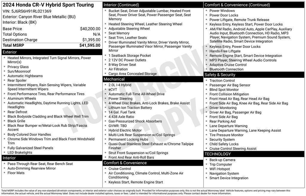 Certified 2024 Honda CR-V Sport Touring image 36