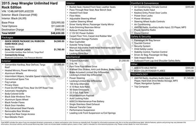 Used 2015 Jeep Wrangler Unlimited Rubicon image 5