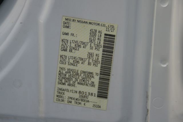 Used 2018 Nissan NV 2500 S image 28