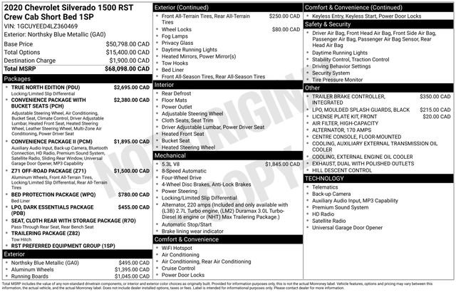 Used 2020 Chevrolet Silverado 1500 RST w/ True North Edition AWD/4WD image 32