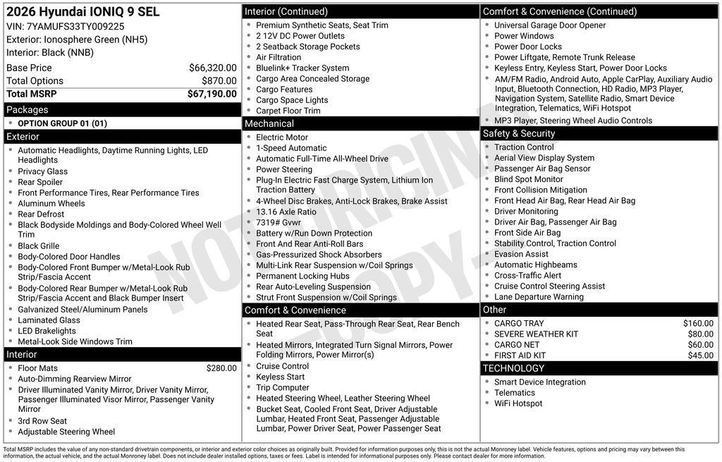 New 2026 Hyundai Ioniq 9 SEL image 42