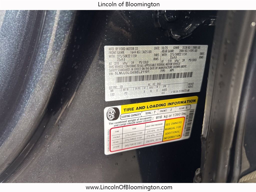 New 2025 Lincoln Navigator L Reserve w/ Jet Appearance Package image 53