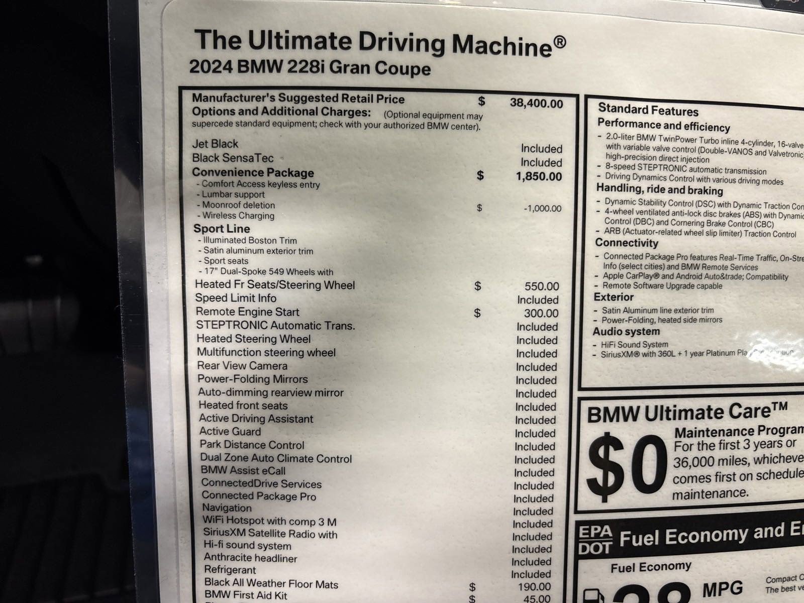 New 2024 BMW 228i Gran Coupe w/ Convenience Package image 37