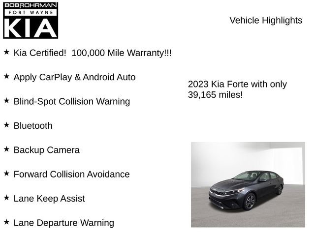 Certified 2023 Kia Forte LXS w/ LXS Technology Package image 7