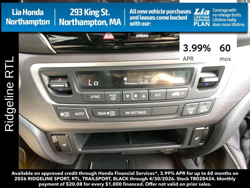 New 2026 Honda Ridgeline RTL image 20