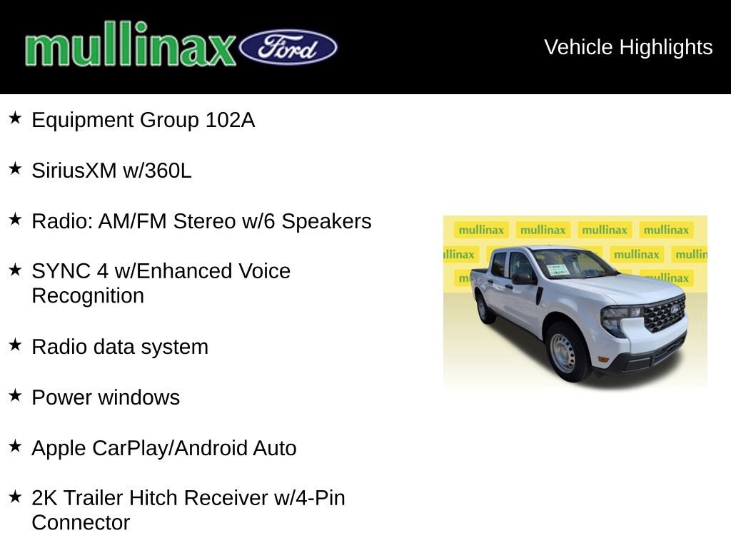 New 2025 Ford Maverick XL w/ Equipment Group 102A image 15