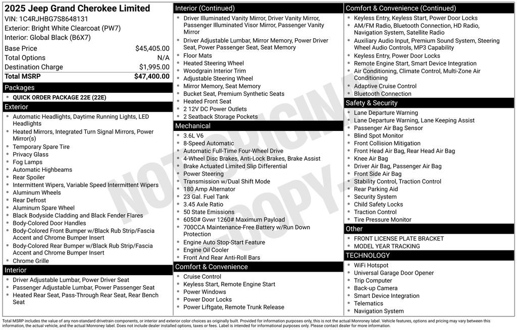 Certified 2025 Jeep Grand Cherokee Limited image 42