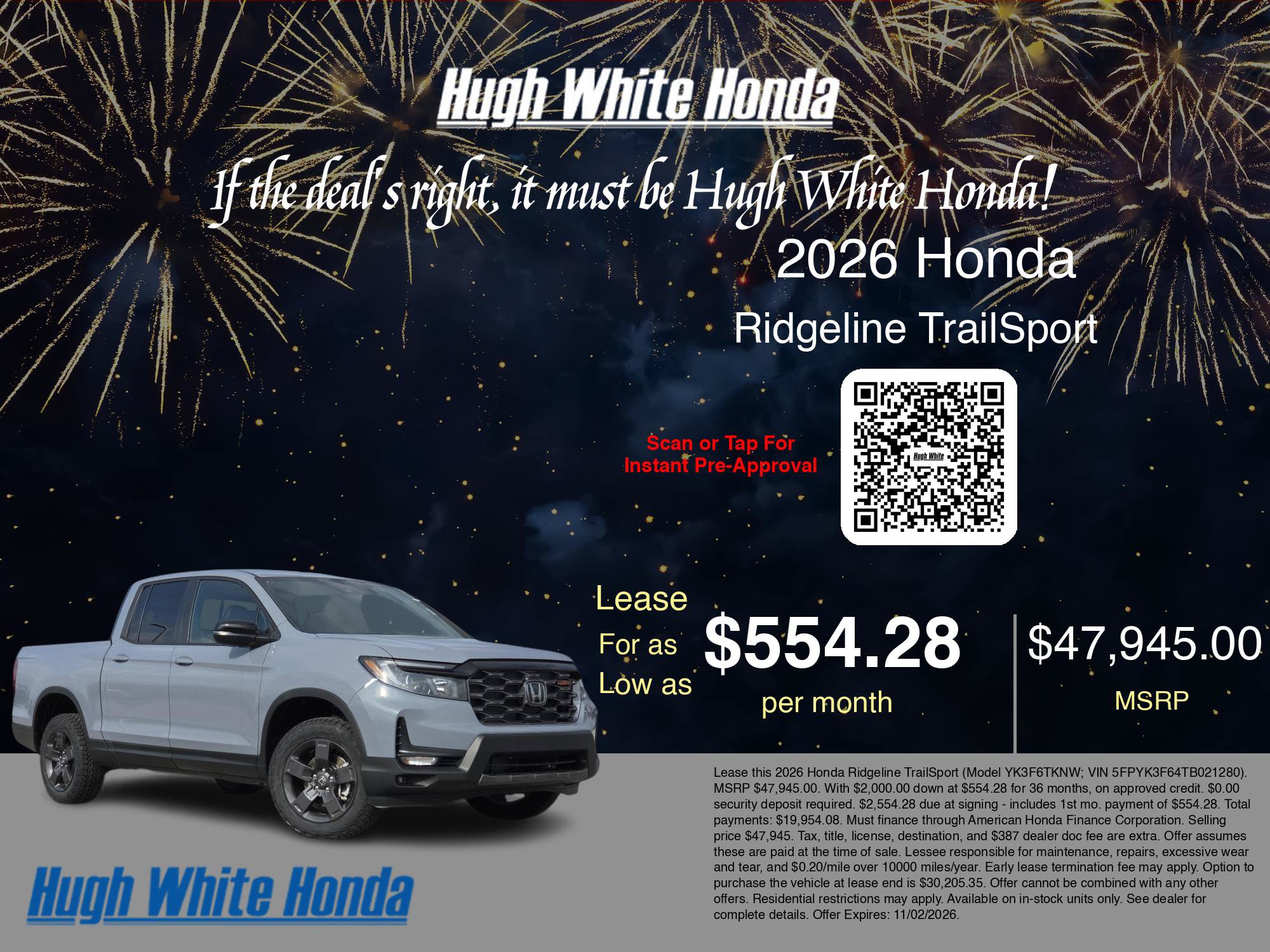 New 2026 Honda Ridgeline TrailSport image 25