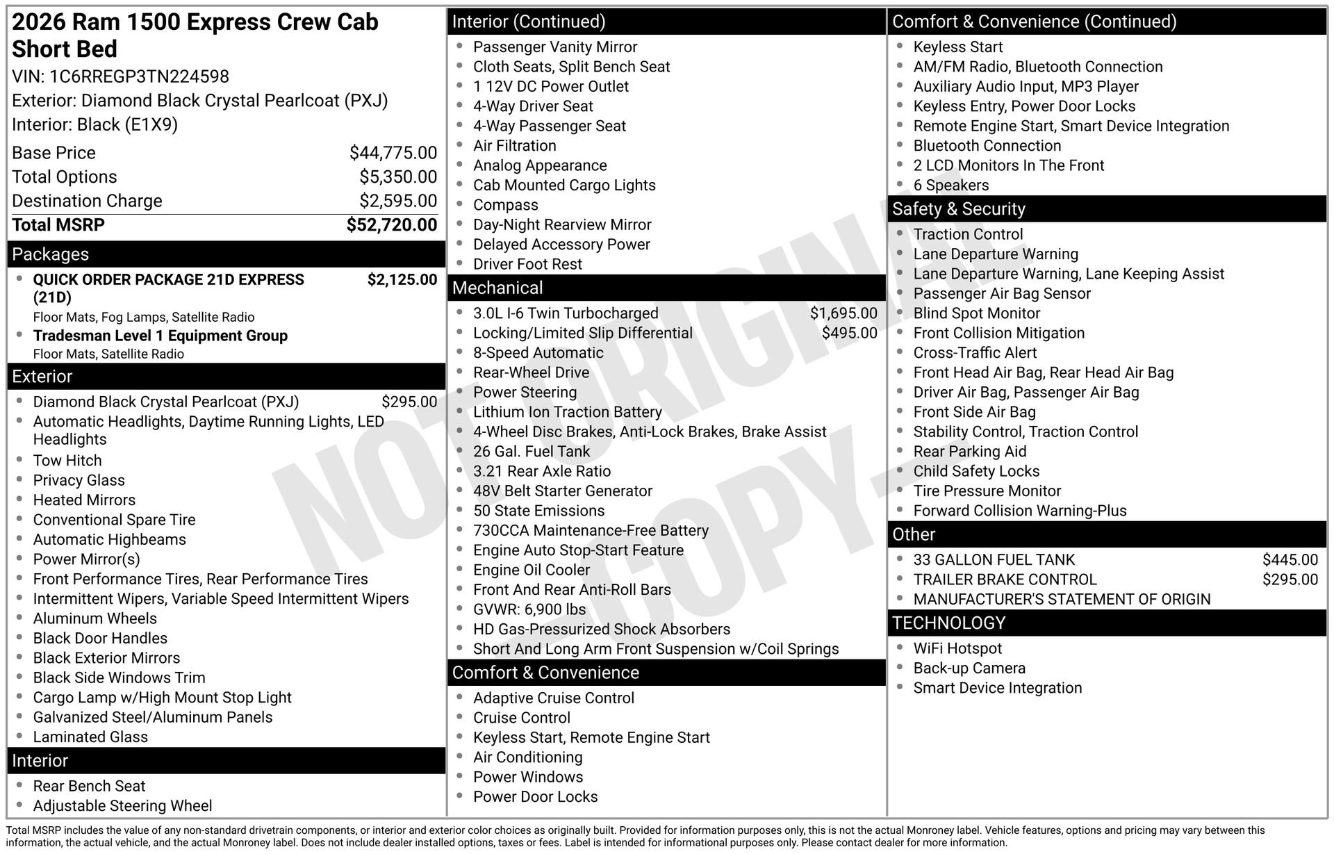New 2026 RAM 1500 Express image 42