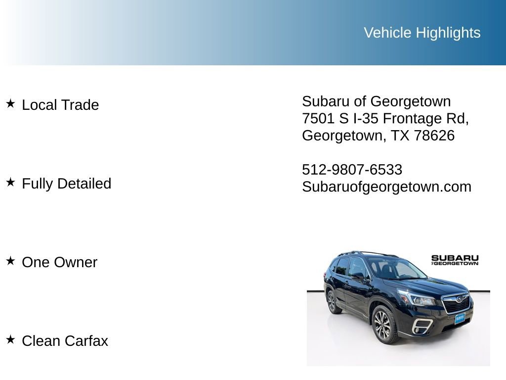 Used 2019 Subaru Forester Limited w/ Popular Package #3 AWD/4WD image 10
