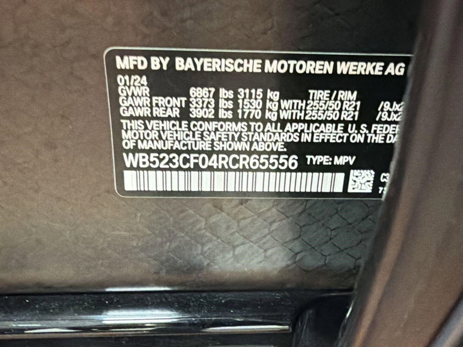 Certified 2024 BMW iX xDrive50 w/ Sport Package image 13