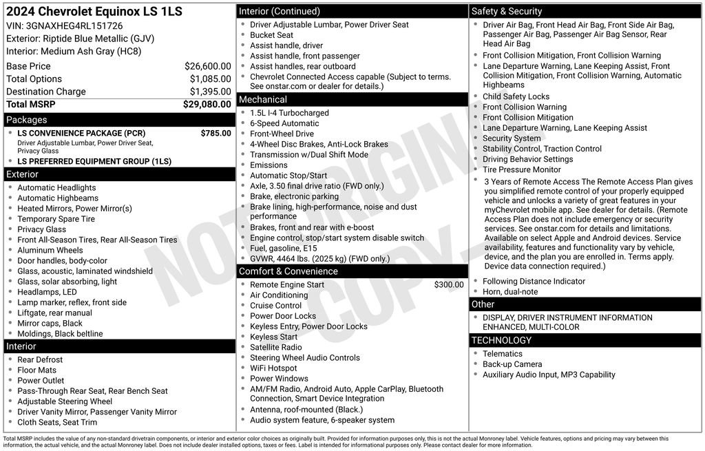 Used 2024 Chevrolet Equinox LS w/ LS Convenience Package image 5