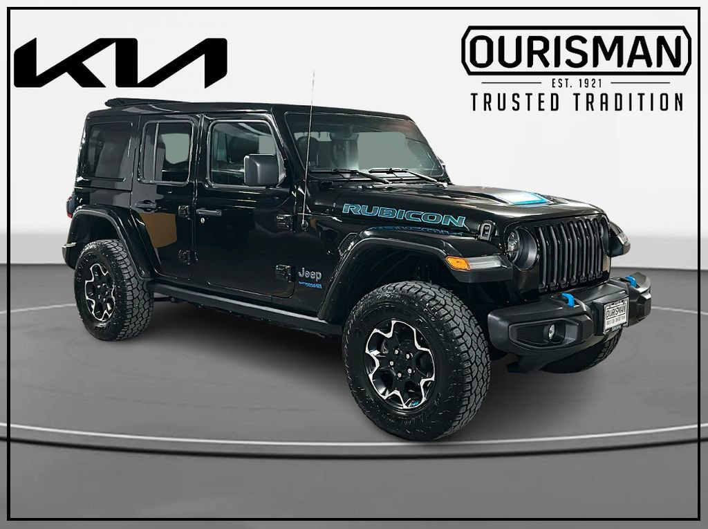 Used 2022 Jeep Wrangler Unlimited Rubicon 4xe w/ Cold Weather Group image 1
