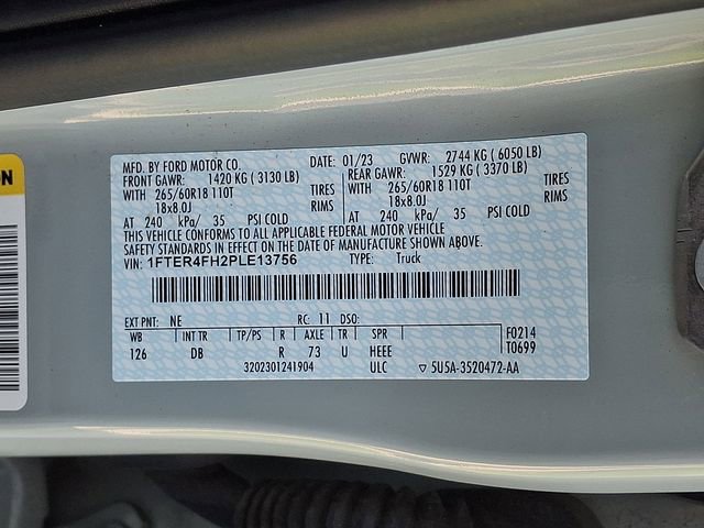 Certified 2023 Ford Ranger Lariat w/ Equipment Group 501A High image 29