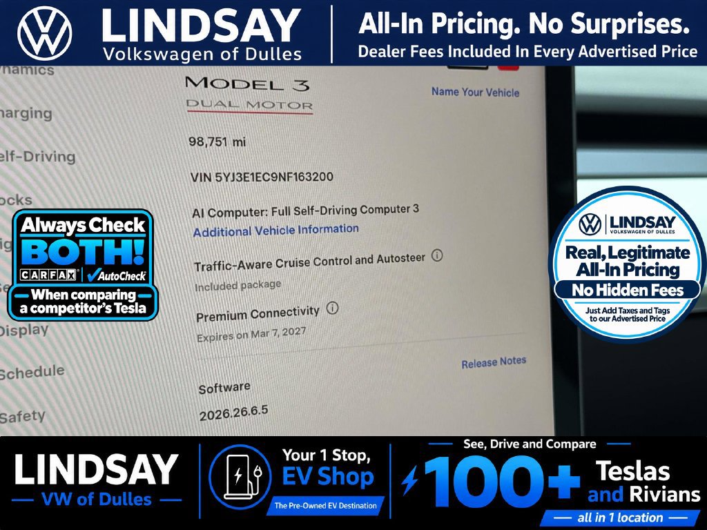 Used 2022 Tesla Model 3 Performance AWD/4WD image 24