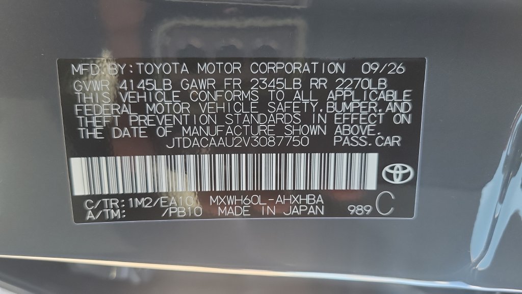 New 2027 Toyota Prius Limited w/ Limited Premium Package FWD image 24