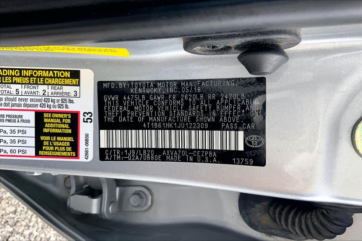 Used 2018 Toyota Camry XSE FWD image 34