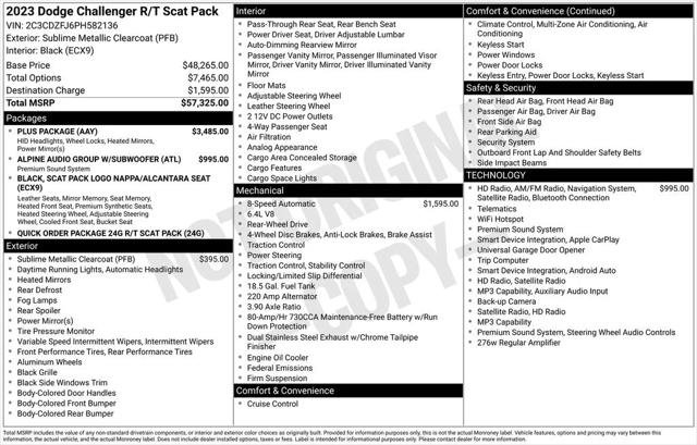 Certified 2023 Dodge Challenger R/T Scat Pack w/ Plus Package RWD image 4