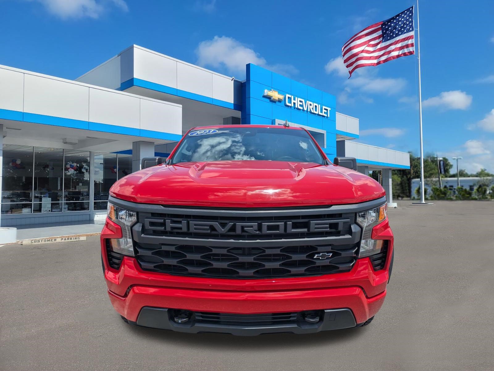 Used 2023 Chevrolet Silverado 1500 Custom w/ LPO, Dark Essentials Package RWD image 8