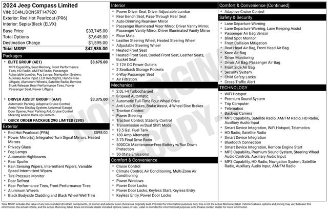 Used 2024 Jeep Compass Limited w/ Elite Group image 7