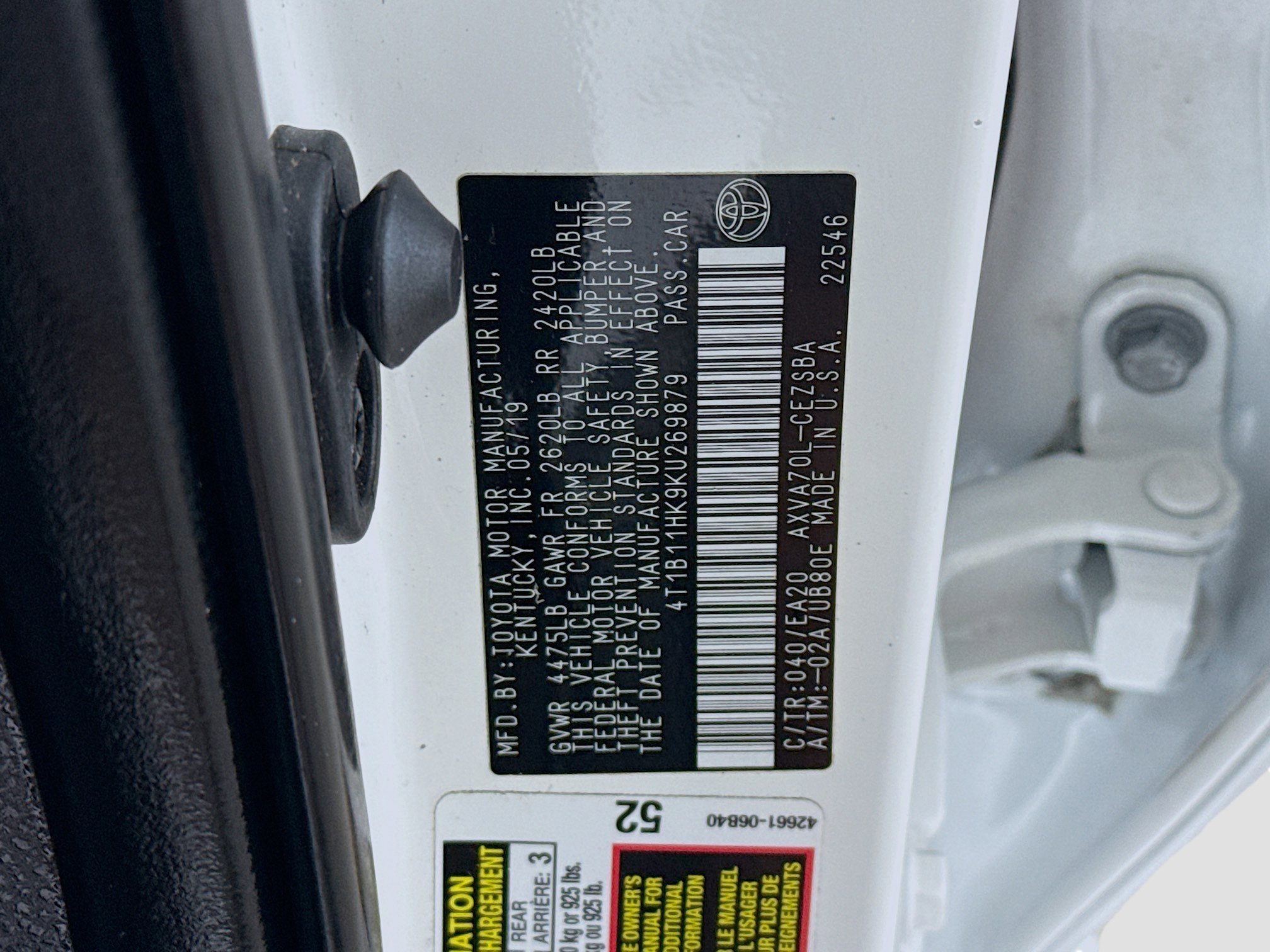 Used 2019 Toyota Camry SE FWD image 39
