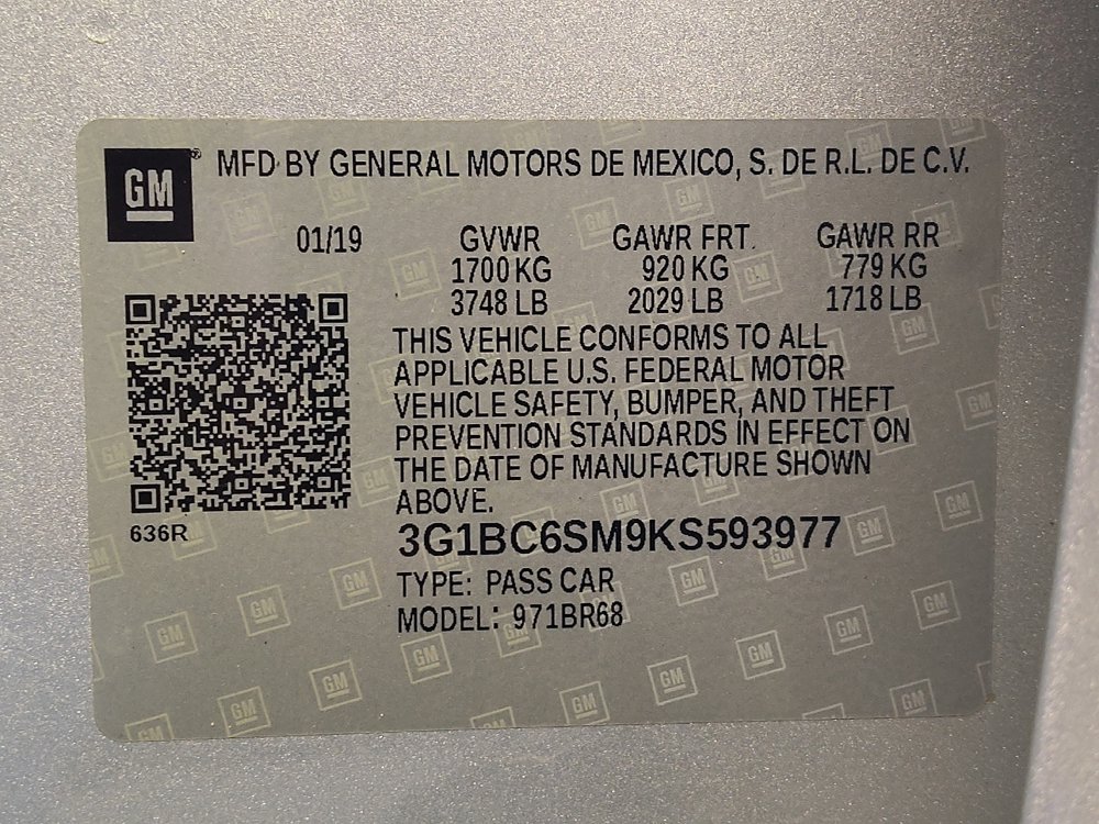 Used 2019 Chevrolet Cruze LS w/ LS Convenience Package FWD image 33