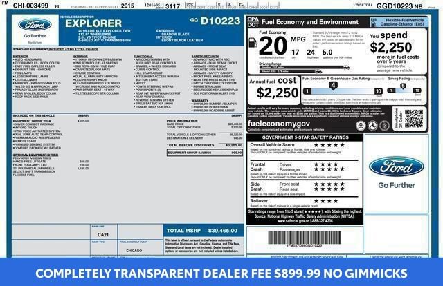 Used 2016 Ford Explorer XLT w/ Equipment Group 202A FWD image 3