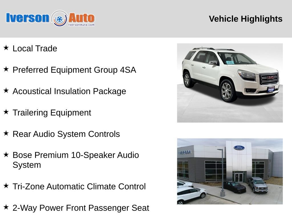 Used 2014 GMC Acadia SLT FWD image 2
