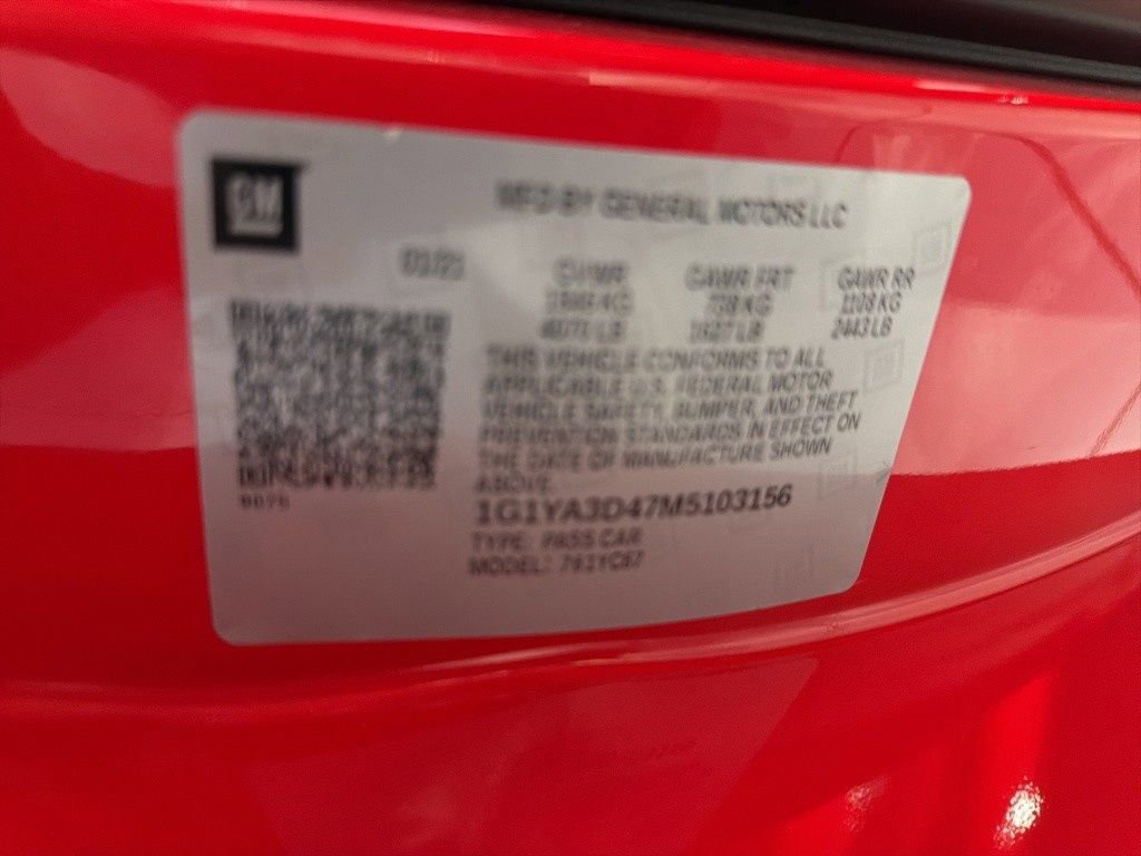 Used 2021 Chevrolet Corvette Stingray Convertible w/ Battery Protection Package image 24