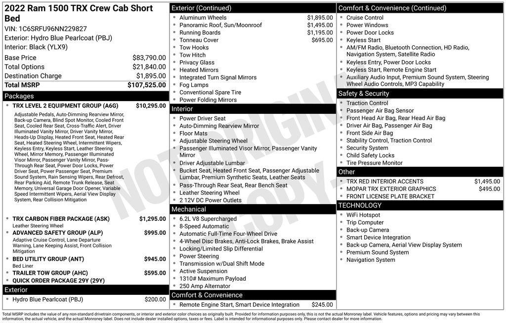 Used 2022 RAM 1500 TRX w/ TRX Level 2 Equipment Group image 6