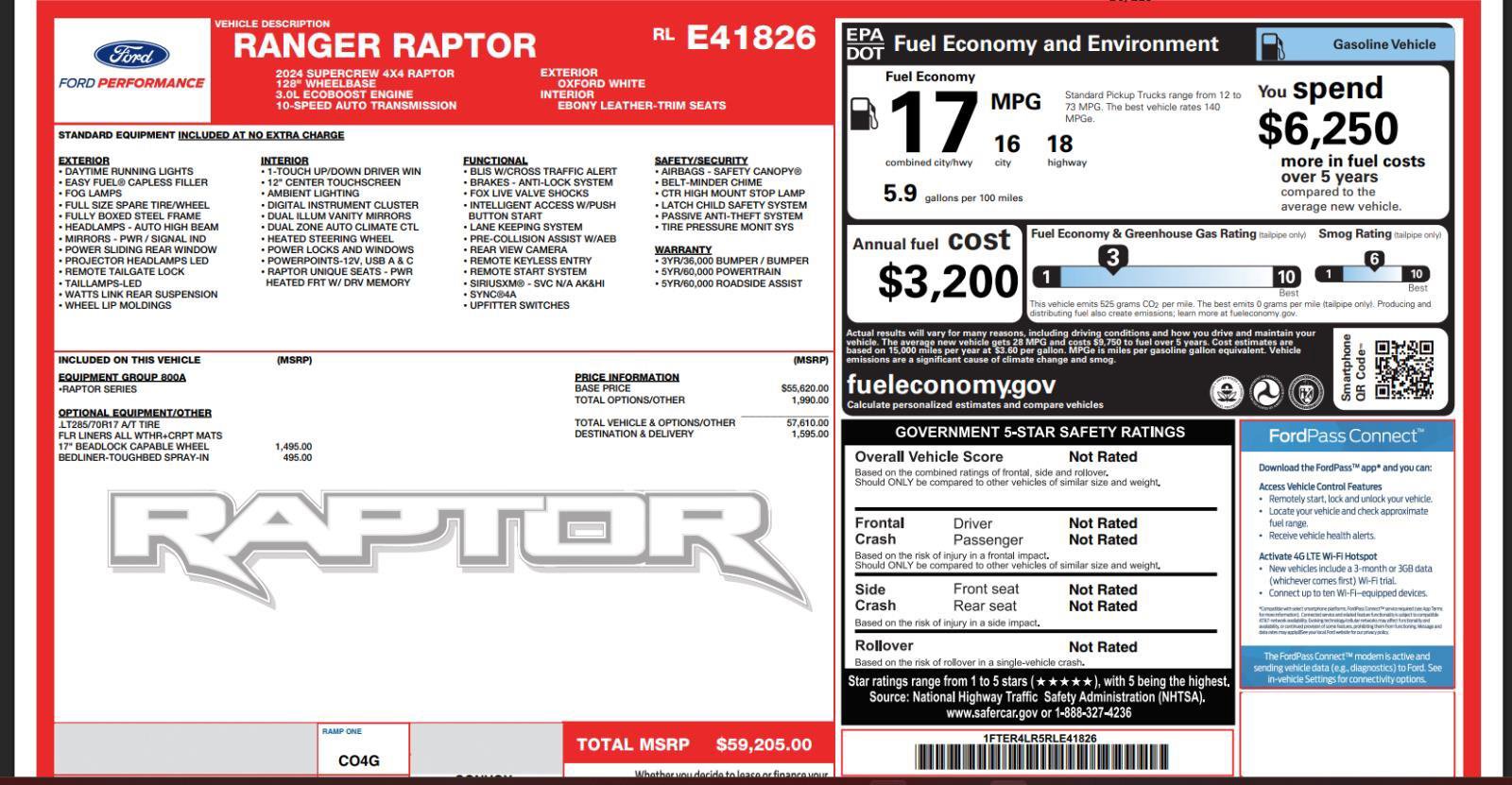Used 2024 Ford Ranger Raptor AWD/4WD image 4
