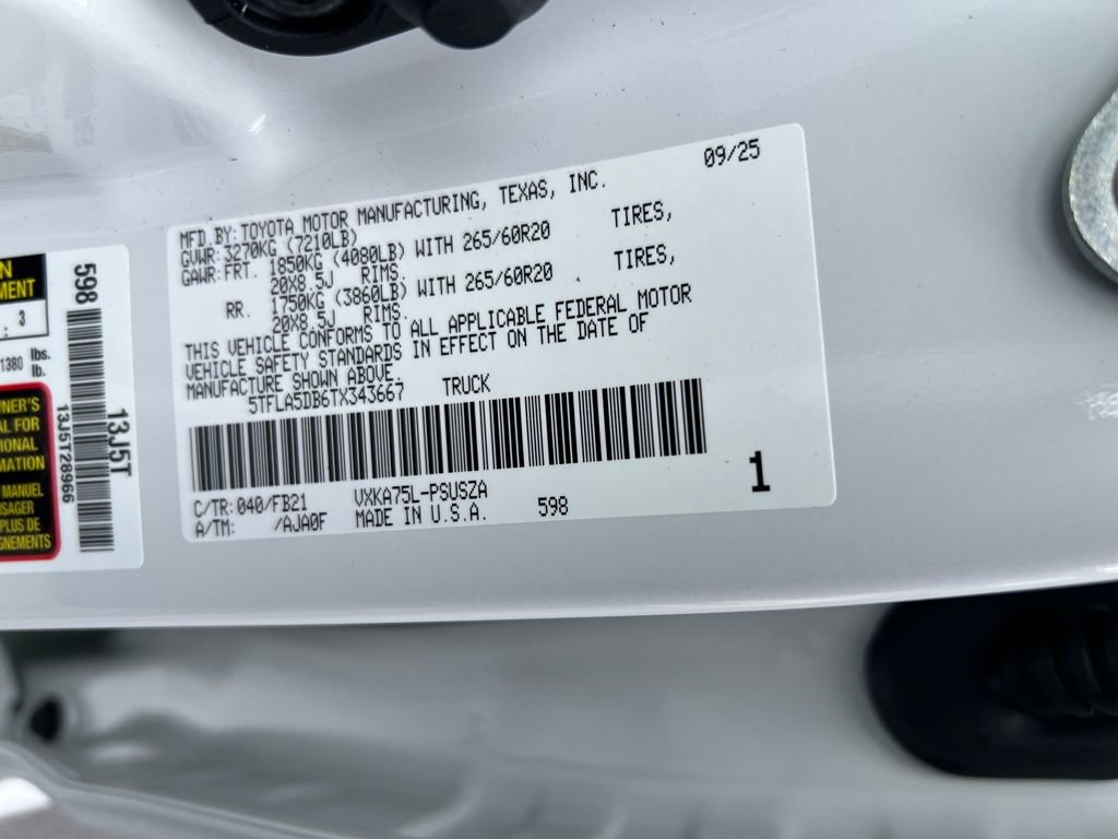 New 2026 Toyota Tundra SR5 image 23