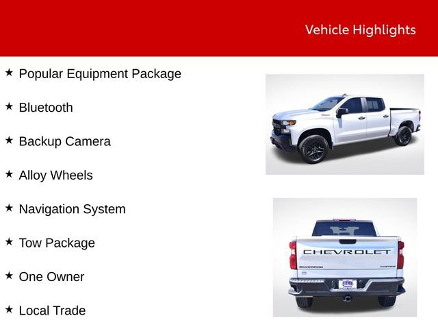 Used 2022 Chevrolet Silverado 1500 Custom Trail Boss w/ LPO, Dark Essentials Package AWD/4WD image 9