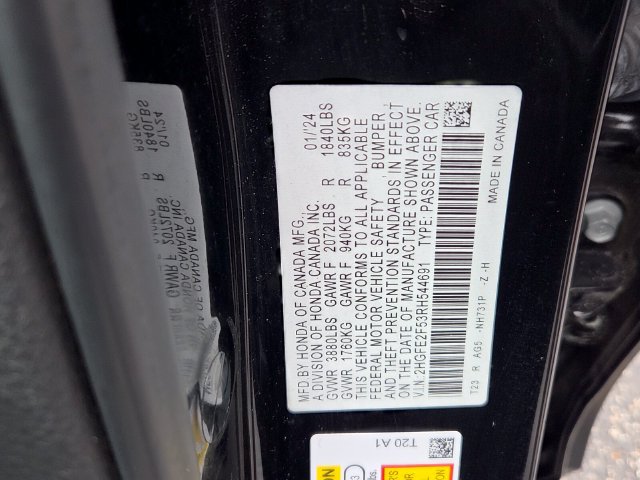 Used 2024 Honda Civic Sport image 8