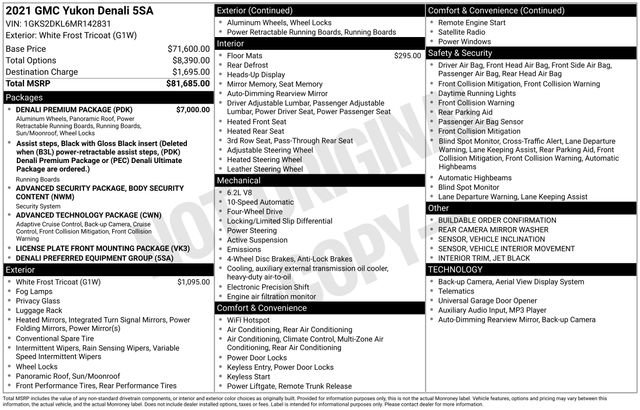 Used 2021 GMC Yukon Denali w/ Denali Premium Package image 42