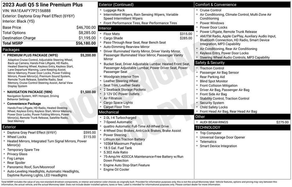 Certified 2023 Audi Q5 2.0T Premium Plus w/ Premium Plus Package AWD/4WD image 3