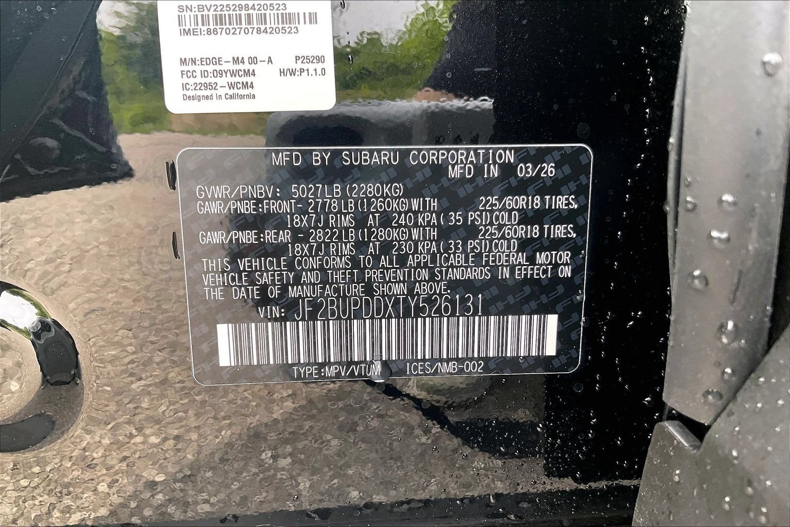 New 2026 Subaru Outback Limited AWD/4WD image 12