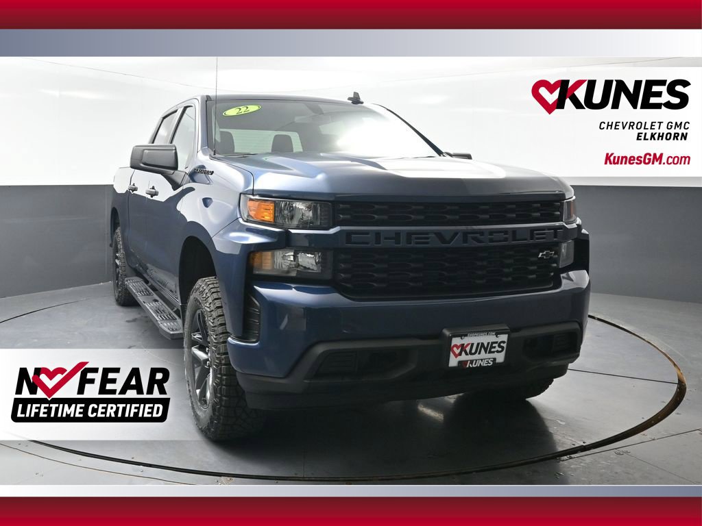 Used 2022 Chevrolet Silverado 1500 Custom w/ LPO, Dark Essentials Package AWD/4WD image 1